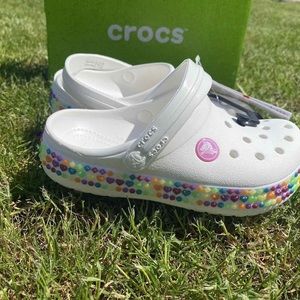 Crocs Unisex-Child Crocband Rainbow Band Clog C11